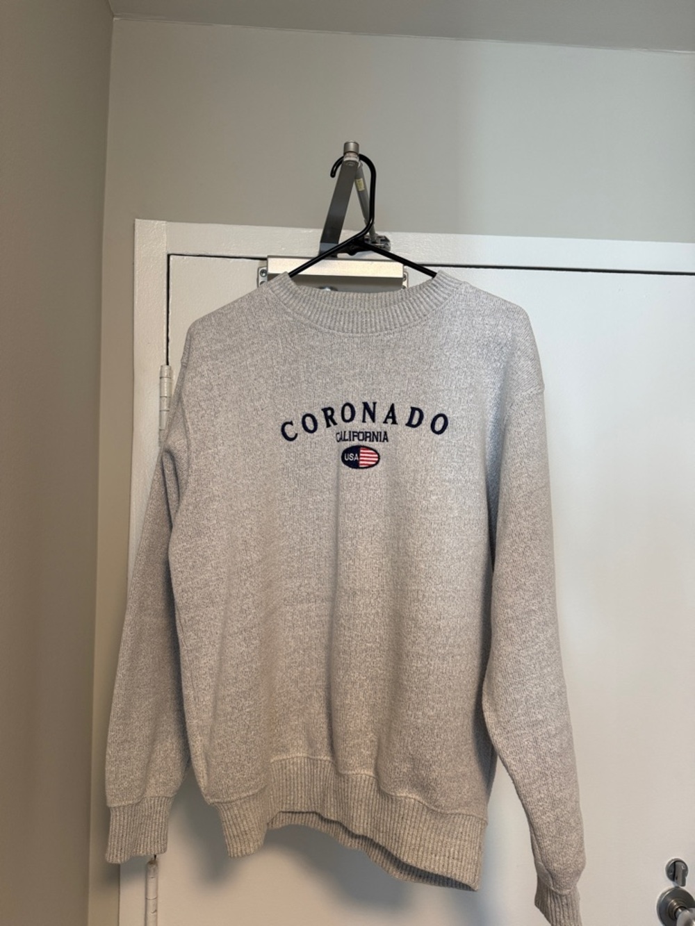 Coronado California Crewneck Sweater - Light Gray